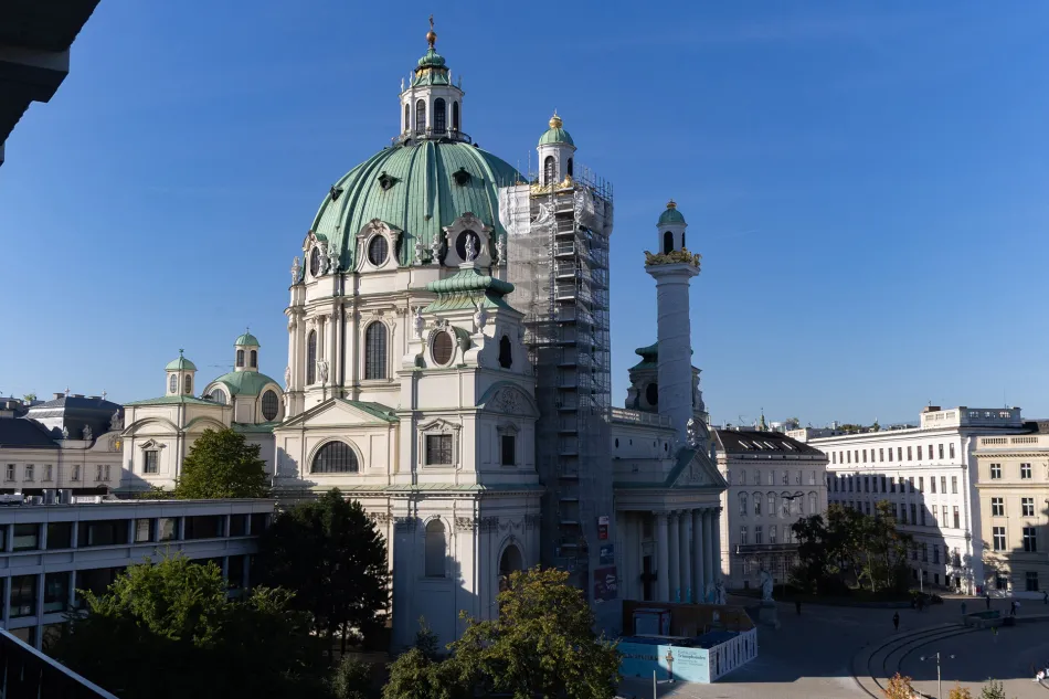 Digital Business Summit Vienna: View of Karlskirche from Wien Museum